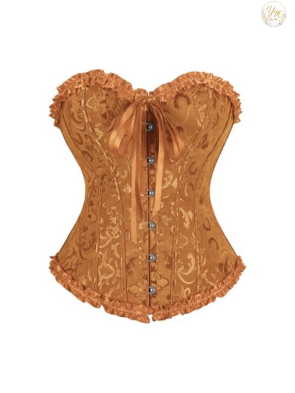 Renaissance Corset Top Lace-Up Jacquard Victorian Costume Bustier